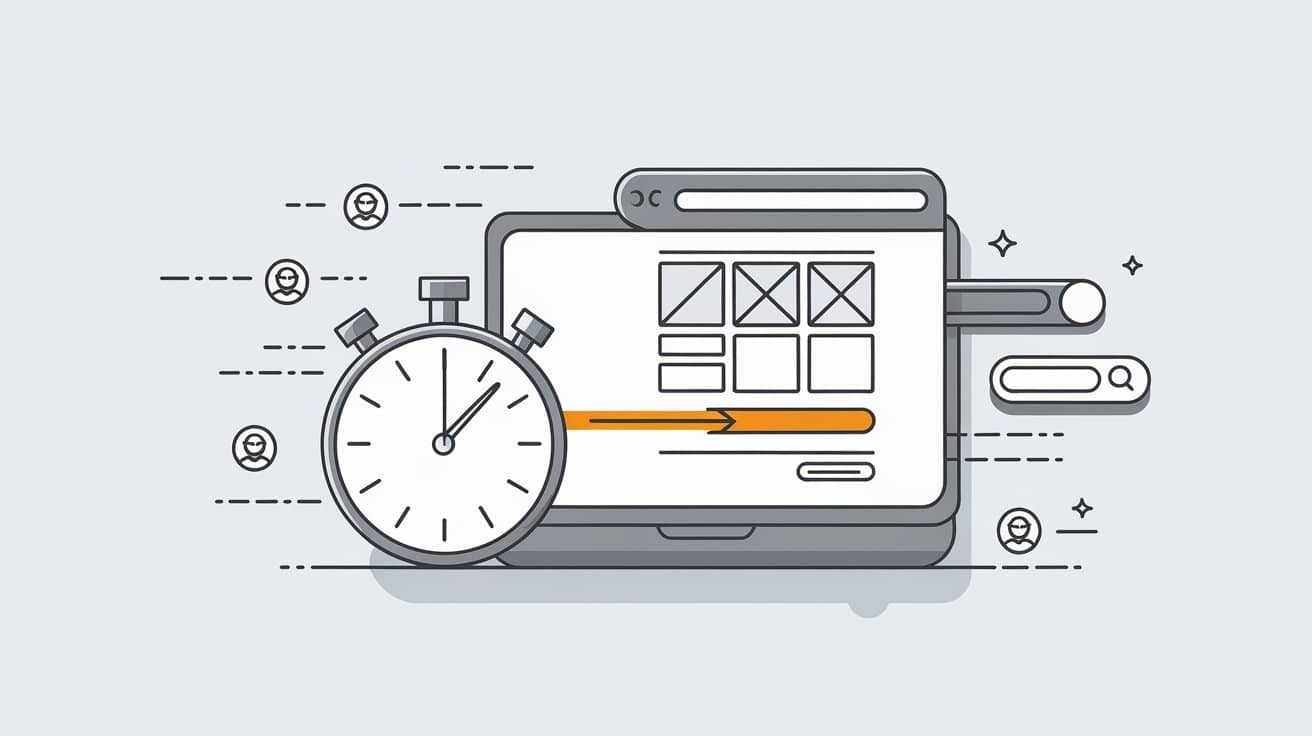 Website speed graphic