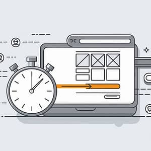Website speed graphic